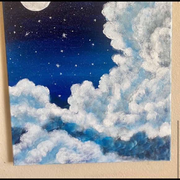 Moonlight cloud painting - Picture 4 of 4